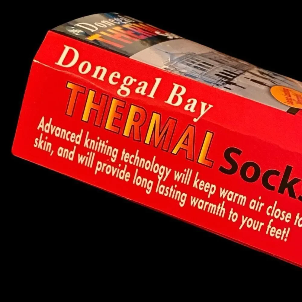 Donegal Bay Irish Thermal Socks Slippers Kelly Green Shamrock
